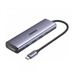 UGREEN Hub USB-C UGREEN CM511 (75642), 6in1, Gri - gsmboutique