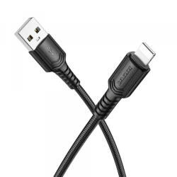 BOROFONE Cablu Date si Incarcare USB-A - Lightning Borofone BX116 Certain, 18W, 1m, Negru - gsmboutique