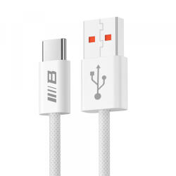 Blueo Cablu Date si Incarcare USB-A - USB-C Blueo, 18W, 1.5m, Alb - gsmboutique