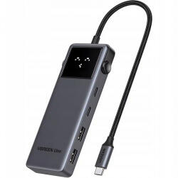 UGREEN Hub USB-C UGREEN CM888 Uno, 2 x USB-A 3.2 - 3 x USB-C - 1 x HDMI, Gri - gsmboutique