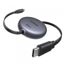 UGREEN Cablu Date si Incarcare USB-C - USB-C UGREEN L531, 100W, 1m, Negru - gsmboutique