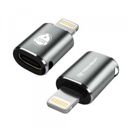Techsuit Adaptor Date si Incarcare USB-C - Lightning Techsuit A11 TitanCoreX, Gri - gsmboutique
