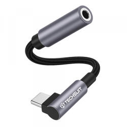 Techsuit Adaptor Audio USB-C - 3.5mm Techsuit AC7 MusicDox, Gri