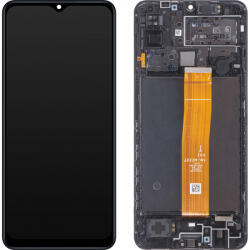 Samsung Display cu Touchscreen Samsung Galaxy M12 M127, cu Rama, Negru, Service Pack GH82-25042A (GH82-25494A)
