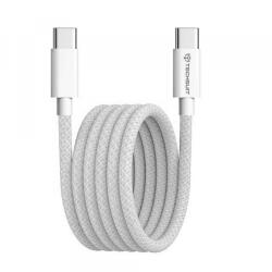 Techsuit Cablu Date si Incarcare USB-C - USB-C Techsuit PCB114D, 60W, 1m, Gri - gsmboutique