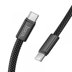 hoco. Cablu Date si Incarcare USB-C - USB-C HOCO X125, 60W, 1m, Negru - gsmboutique