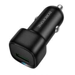 BOROFONE Incarcator Auto Borofone BZ34 Cloud, 18W, 3A, 1 x USB-A, Negru - gsmboutique
