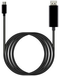 Google Cablu Audio si Video USB-C - DisplayPort Google, 0.91m, Negru GA3C00043-A00 (GA3C00043-A00)