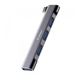 Techsuit Hub USB-C Techsuit H13 ZenithDock, 4in1, Gri - gsmboutique