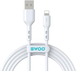 BWOO Cablu Date si Incarcare USB-A - Lightning BWOO BO-X172L-2M, 15W, 2m, Alb