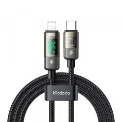 Mcdodo Cablu Date si Incarcare USB-C - Lightning McDodo CA-3600 Display Auto Power Off, 36W, 1.2m, Negru - gsmboutique