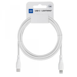 Blue Star Cablu Date si Incarcare USB-C - Lightning Blue Star Eco, 27W, 1m, Alb (PJ72-18-3)