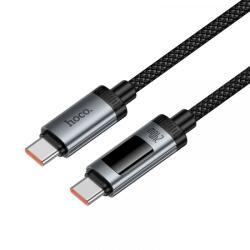 hoco. Cablu Date si Incarcare USB-C - USB-C HOCO Display U148, 240W, 1.2m, Negru - gsmboutique