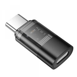 hoco. Adaptor Date si Incarcare Lightning - USB-C HOCO UA36D, Negru - gsmboutique