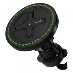 Blueo Incarcator Auto Wireless Blueo Ape Legend, 15W, 1.67A, Negru - gsmboutique