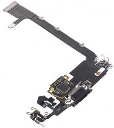Aftermarket Banda cu Conector Incarcare - Microfon Apple iPhone 11 Pro Max, Negru - gsmboutique