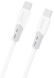 Dudao Cablu Date si Incarcare USB-C - USB-C Dudao L25SC, 60W, 1m, Alb - gsmboutique