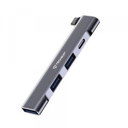 Techsuit Hub USB-C Techsuit H12 ZenithDock, 4in1, Gri - gsmboutique