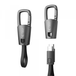 Tech-Protect Cablu Date si Incarcare USB-C - USB-C Tech-Protect Ultraboost DNA Keychain, 60W, 0.17m, Gri - gsmboutique