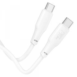 hoco. Cablu Date si Incarcare USB-C - USB-C HOCO X93, 100W, 1m, Alb - gsmboutique