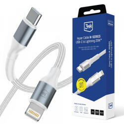3mk Protection Cablu Date si Incarcare USB-C - Lightning 3MK Hyper N, 20W, 1m, Alb - gsmboutique