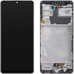 Samsung Display cu Touchscreen Samsung Galaxy A42 5G A426, cu Rama, Negru, Service Pack GH82-24375A (GH82-24376A)