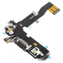 Aftermarket Banda cu Conector Incarcare - Microfon Apple iPhone 12 / 12 Pro, Negru - gsmboutique