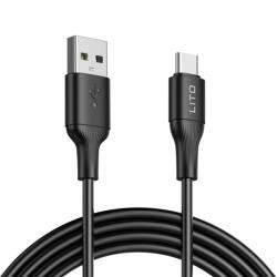 Lito Cablu Date si Incarcare USB-A - USB-C Lito LD06T, 18W, 1m, Negru - gsmboutique