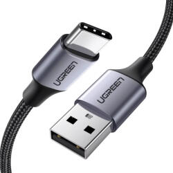 UGREEN Cablu Date si Incarcare USB-A - USB-C UGREEN US288, 18W, 0.25m, Negru - gsmboutique