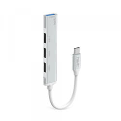 Havit Hub USB-C HAVIT HB41, 4in1, Argintiu - gsmboutique