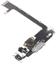 Aftermarket Banda Cu Conector Incarcare / Date - Microfon Apple iPhone 11 Pro Max, Argintiu