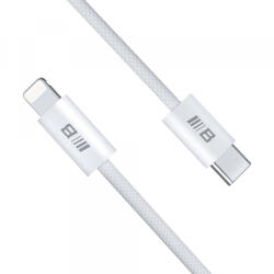 Blueo Cablu Date si Incarcare USB-C - Lightning Blueo, 20W, 2m, Alb - gsmboutique