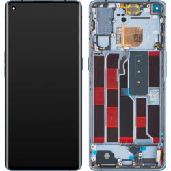 Oppo Display cu Touchscreen Oppo Reno4 Pro 5G, cu Rama, Albastru (Galactic Blue), Service Pack 4904737 (4904737)