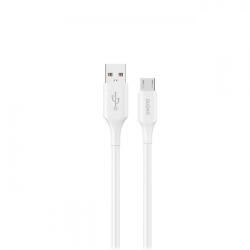 Dudao Cablu Date si Incarcare USB-A - microUSB Dudao L2SM, 18W, 1.2m, Alb - gsmboutique