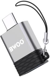BWOO Adaptor OTG USB-A - USB-C BWOO BZ-35, Gri