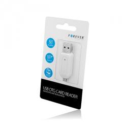 Forever Cititor Card USB / microUSB Forever, SD - microSD, Alb - gsmboutique