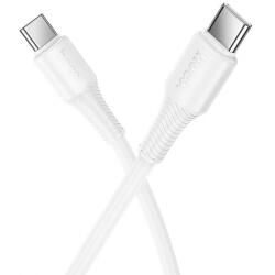 hoco. Cablu Date si Incarcare USB-C - USB-C HOCO X120, 60W, 1m, Alb - gsmboutique