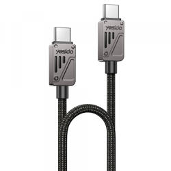 Yesido Cablu Date si Incarcare USB-C - USB-C Yesido CA196, 60W, 1.2m, Negru - gsmboutique