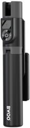 BWOO Selfie Stick Bluetooth BWOO BO-ZP14, Universal, Negru - gsmboutique