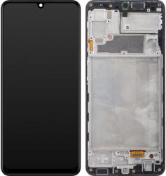 Samsung Display cu Touchscreen Samsung Galaxy A22 A225, cu Rama, Negru, Service Pack GH82-25944A (GH82-26047A)