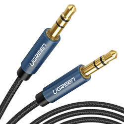 UGREEN Cablu Audio 3.5mm - 3.5mm UGREEN AV112, 1.5m, Albastru - gsmboutique