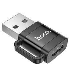 hoco. Adaptor Date si Incarcare USB-C - USB-A HOCO UA31D, Negru - gsmboutique