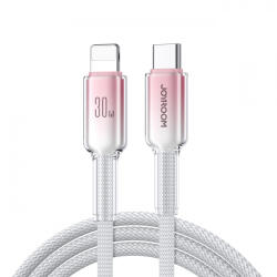 JOYROOM Cablu Date si Incarcare USB-C - Lightning Joyroom S-A42, 30W, 1.2m, Alb - gsmboutique
