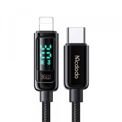 Mcdodo Cablu Date si Incarcare USB-C - Lightning McDodo CA-8810 Display, 36W, 1.2m, Negru - gsmboutique