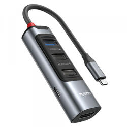 YESIDO Hub USB-C Yesido HB22, 5in1, Gri - gsmboutique