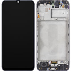 Samsung Display cu Touchscreen Samsung Galaxy M31 M315, cu Rama, Negru, Service Pack GH82-22405A (GH82-22631A)