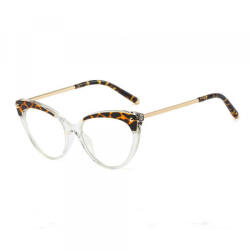 Techsuit Ochelari De Calculator Dama Techsuit F93308, Anti-Blue Light, Negri Aurii Transparenti - gsmboutique