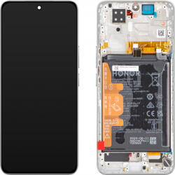 Honor Display cu Touchscreen Honor 200, cu Rama si Acumulator, Argintiu (Moonlight White), Service Pack 0235ALRK (0235ALRK)