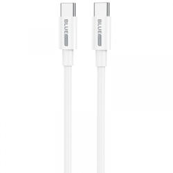 Blue Power Cablu Date si Incarcare USB-C - USB-C BLUE Power BBX44, 100W, 1m, Alb - gsmboutique