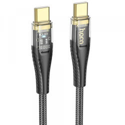 hoco. Cablu Date si Incarcare USB-C - USB-C HOCO U121, 60W, 1.2m, Negru - gsmboutique